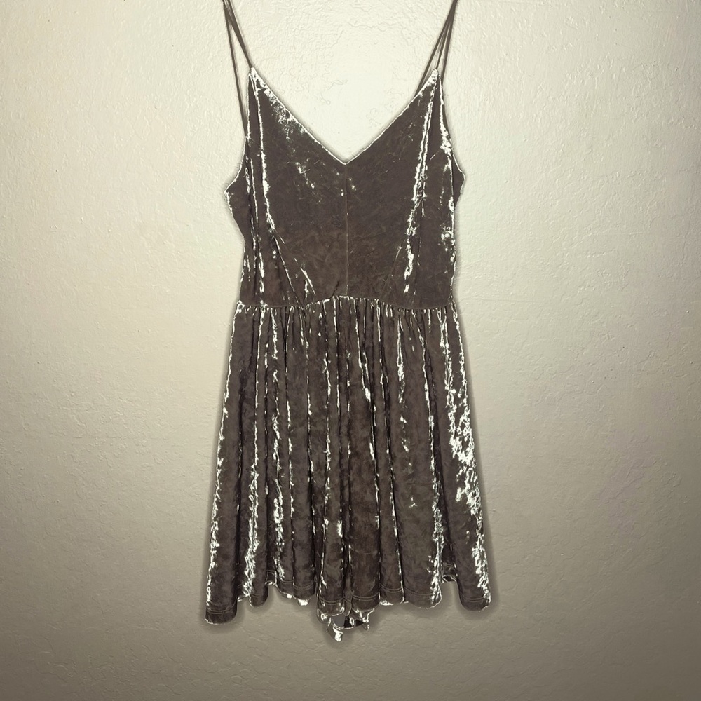 Silence + Noise Velvet Romper